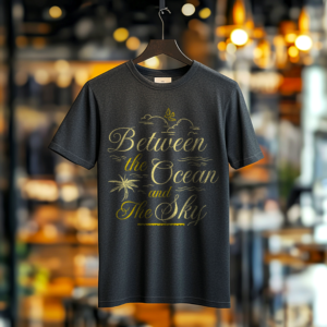 t-shirt between the ocean and the sky