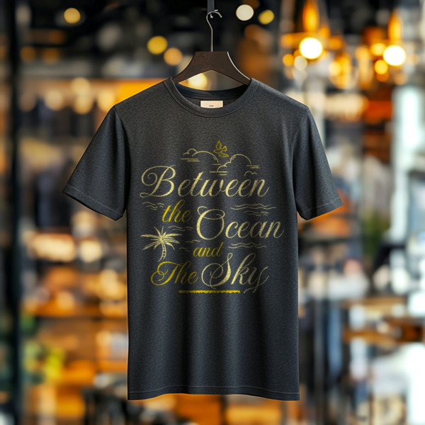 t-shirt between the ocean and the sky