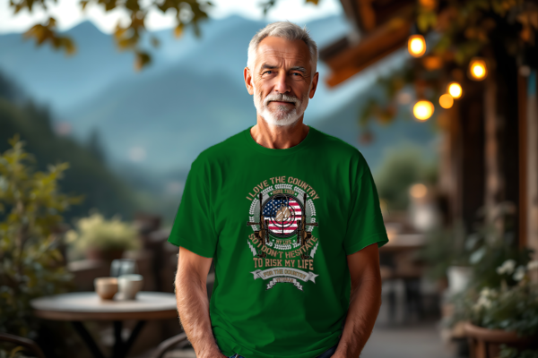 t-shirt Mockup 46 vert T-shirt I love the country