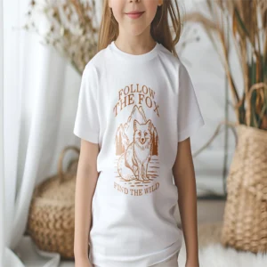 t-shirt enfants follow the fox